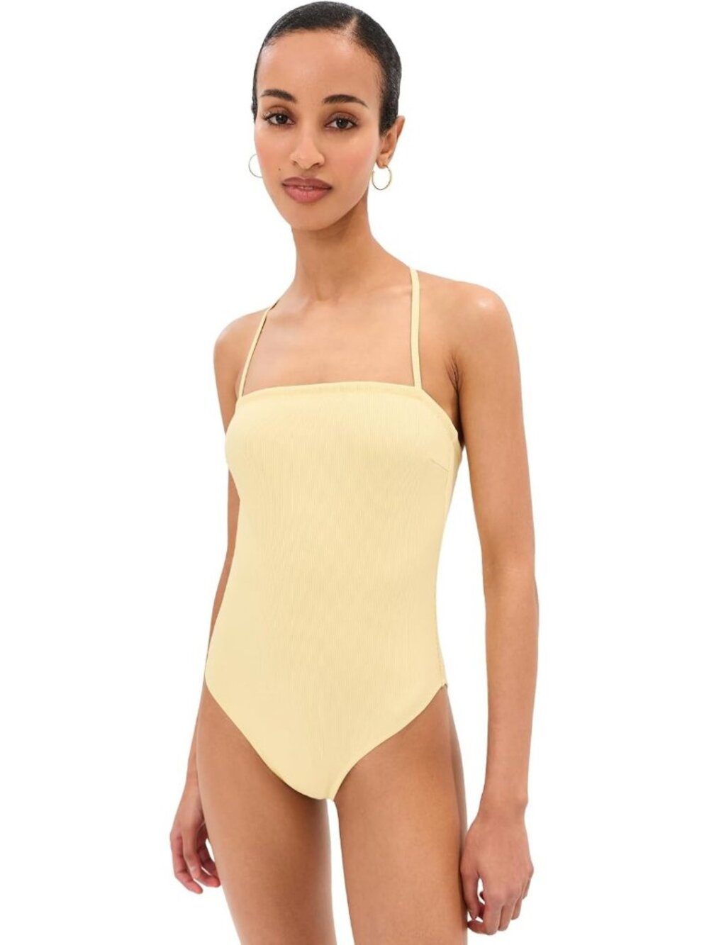 Stylish Women's Square Neck One-Piece Swimsuit - Trendy Summer Swimwear